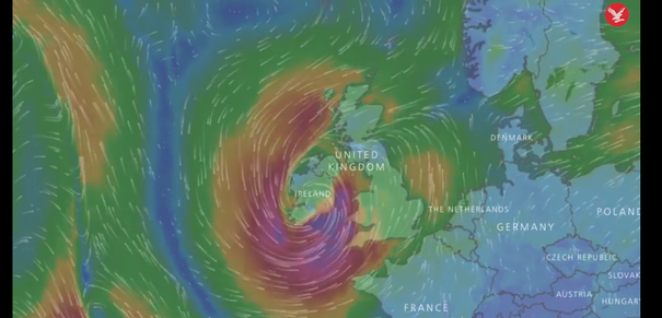 Uraganul Ofelia a început să facă victime în Europa. Mai multe persoane au murit