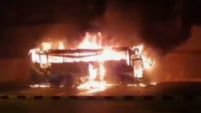 Cel puţin 20 de persoane au murit după ce un autobuz cu muncitori imigranţi a luat foc în Thailanda