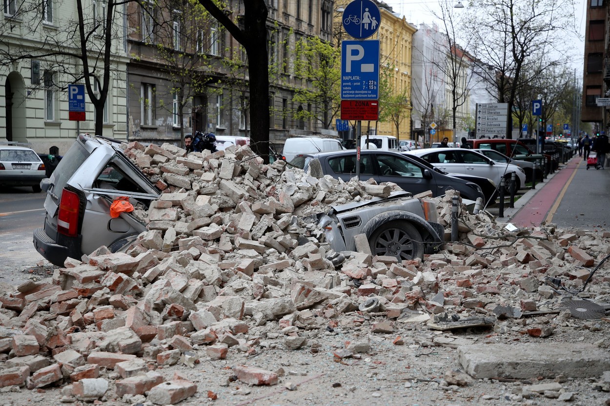 Cutremur puternic în Croaţia, care a provocat daune semnificative. Galerie FOTO 
