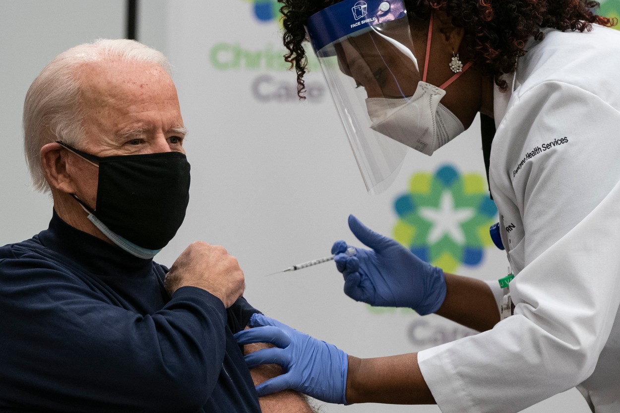 Joe Biden, preşedintele-ales al SUA, s-a vaccinat împotriva Covid-19 cu serul Pfizer-BioNTech