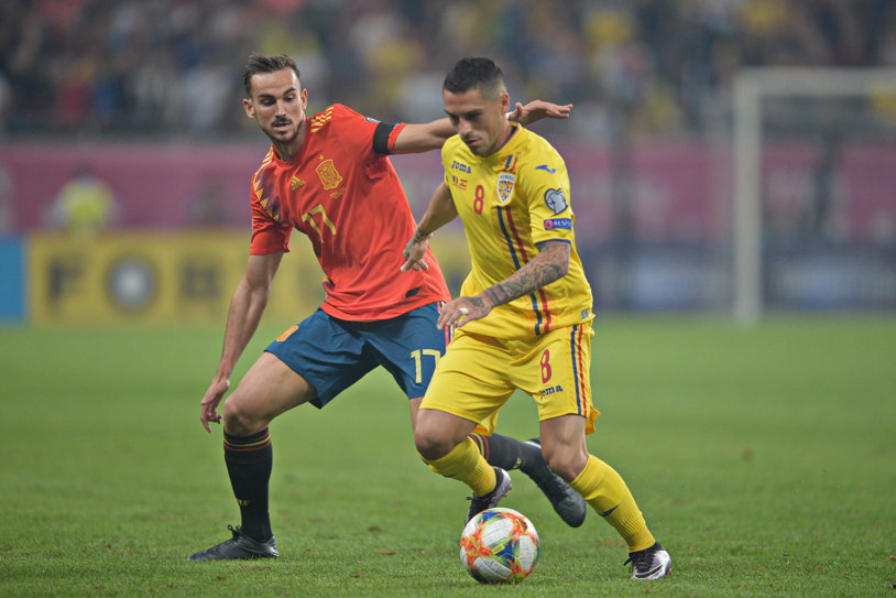 România-Spania, scor 0-1, în minutul 29. Sergio Ramos deschide scorul după o lovitură de la 11 metri