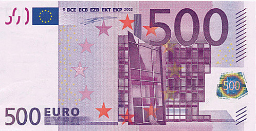 Valoarea bancnotei de 500 € ar putea creşte pe piaţa neagră după dispariţia ei