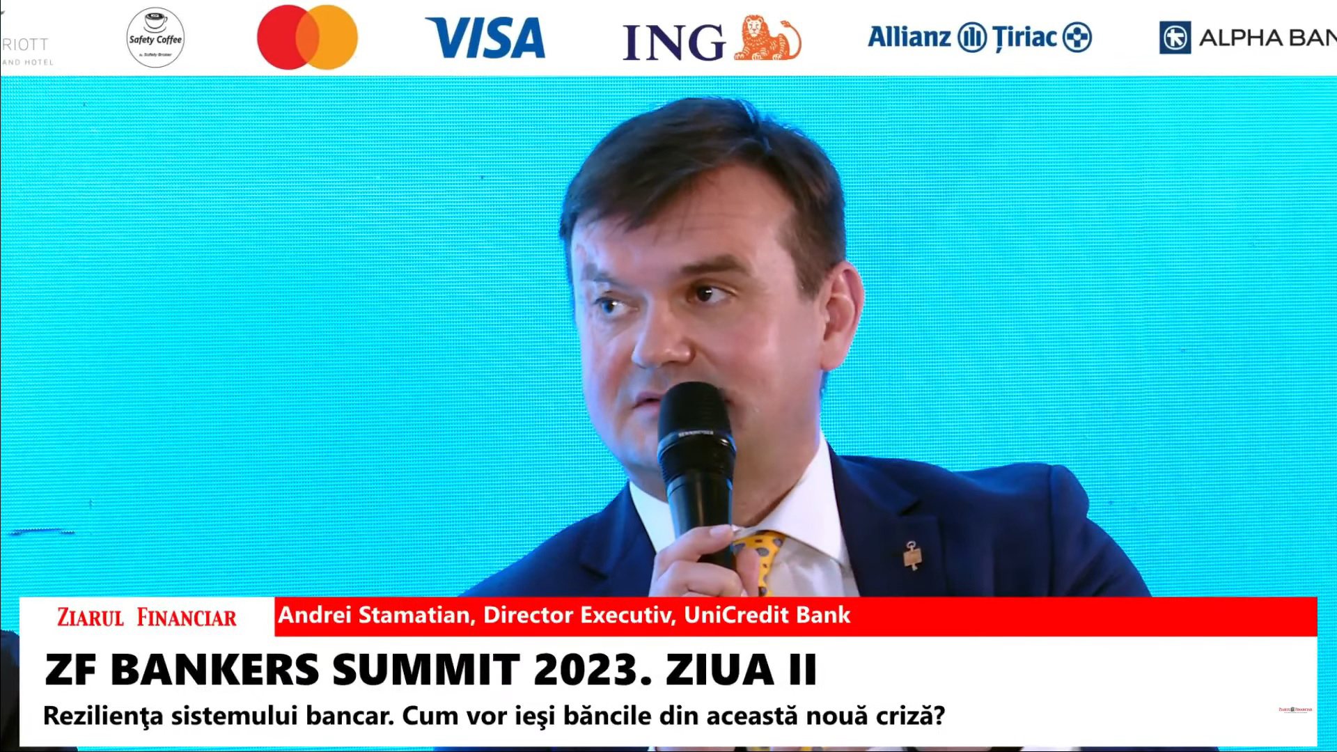 ZF Bankers 2023. Andrei Stamatian, UniCredit Bank: Când lansăm ceva nou digital trebuie să ne asigurăm că funcţionează şi în relaţie cu restul sistemelor