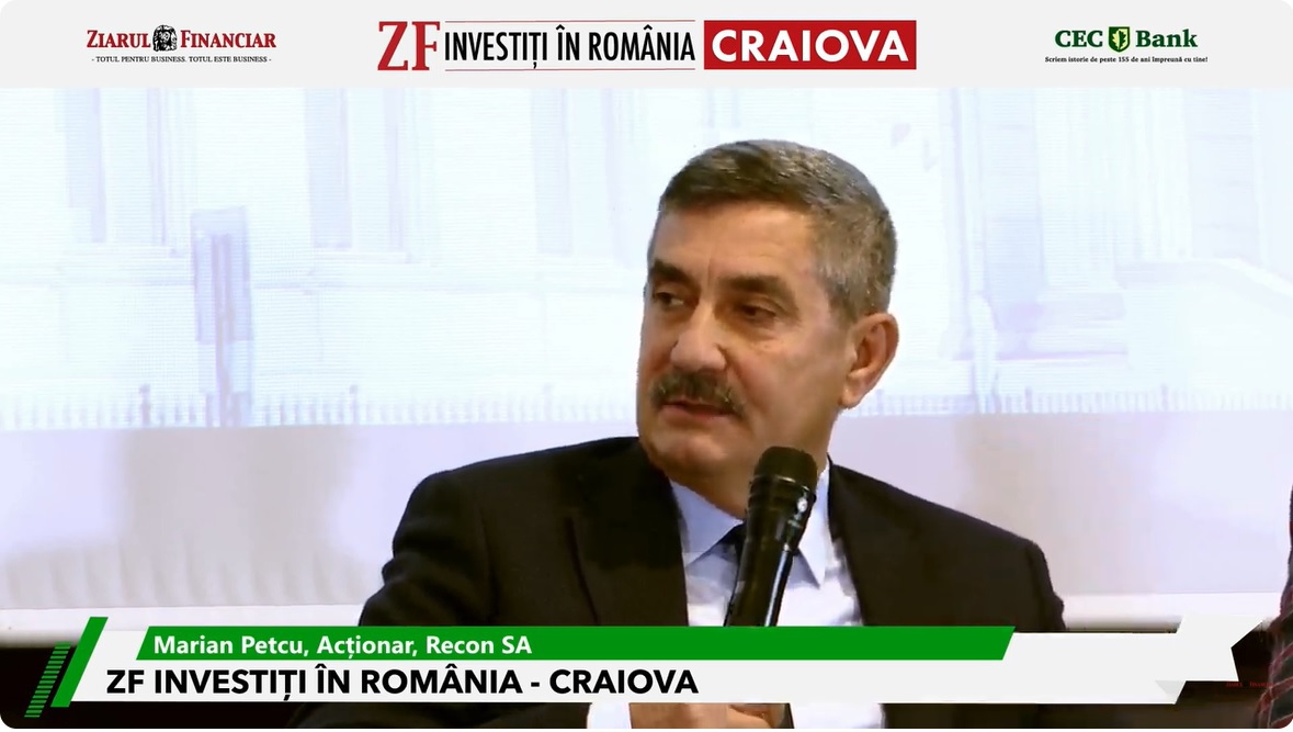 Marian Petcu, director general Recon: Avem contracte cu plăţi întârziate până la 12 luni. Instituţiile statului trag de timp, nu plătesc, pentru că nu sunt bani; măsurile fiscale trebuie să aibă loc, dar trebuie gândite astfel încât producţia să meargă în continuare, iar economia să funcţioneze