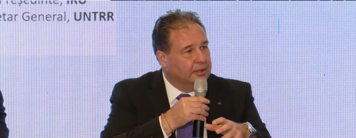 Radu Dinescu, Preşedinte IRU şi Secretar general UNTRR: Industria transporturilor rutiere cred că este un sector în care se reflectă riscurile tuturor celorlalte sectoare economice. Dacă mâine autovehiculele transport marfă se opresc, nu mai funcţionează 
