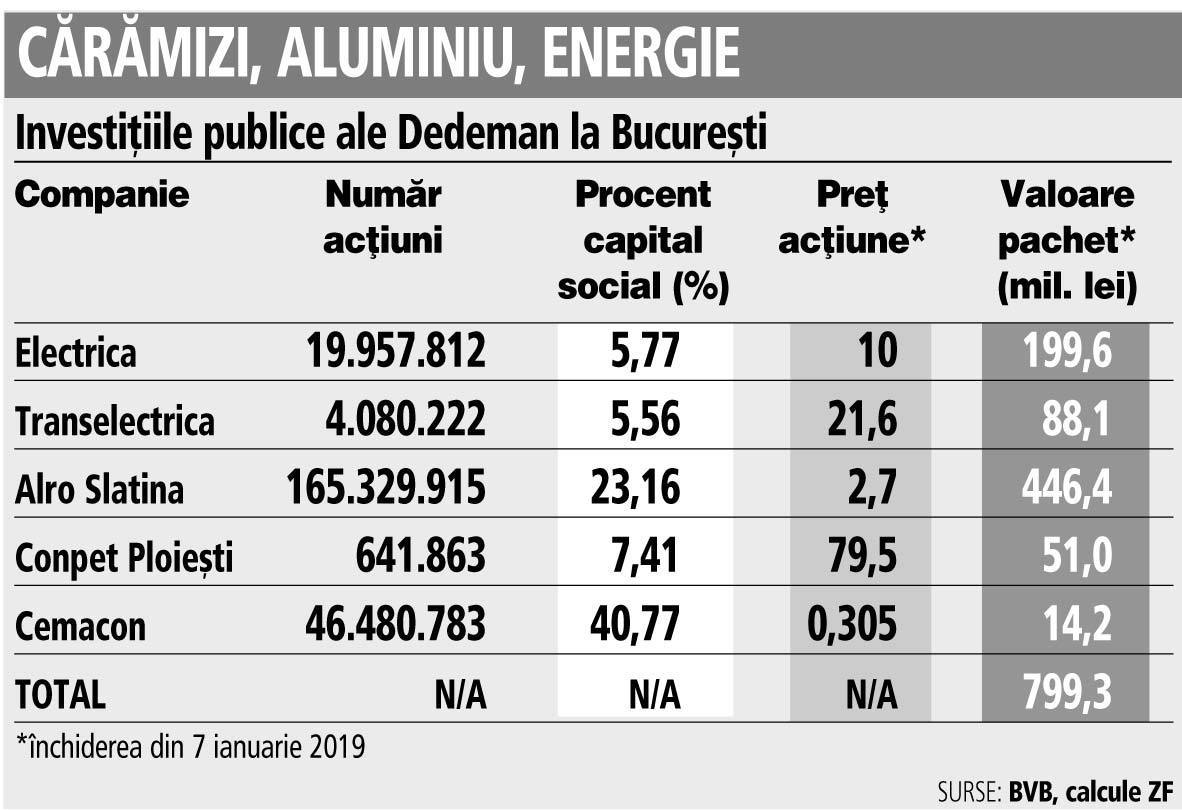 Grafic: Investiţiile publice ale Dedeman la Bucureşti