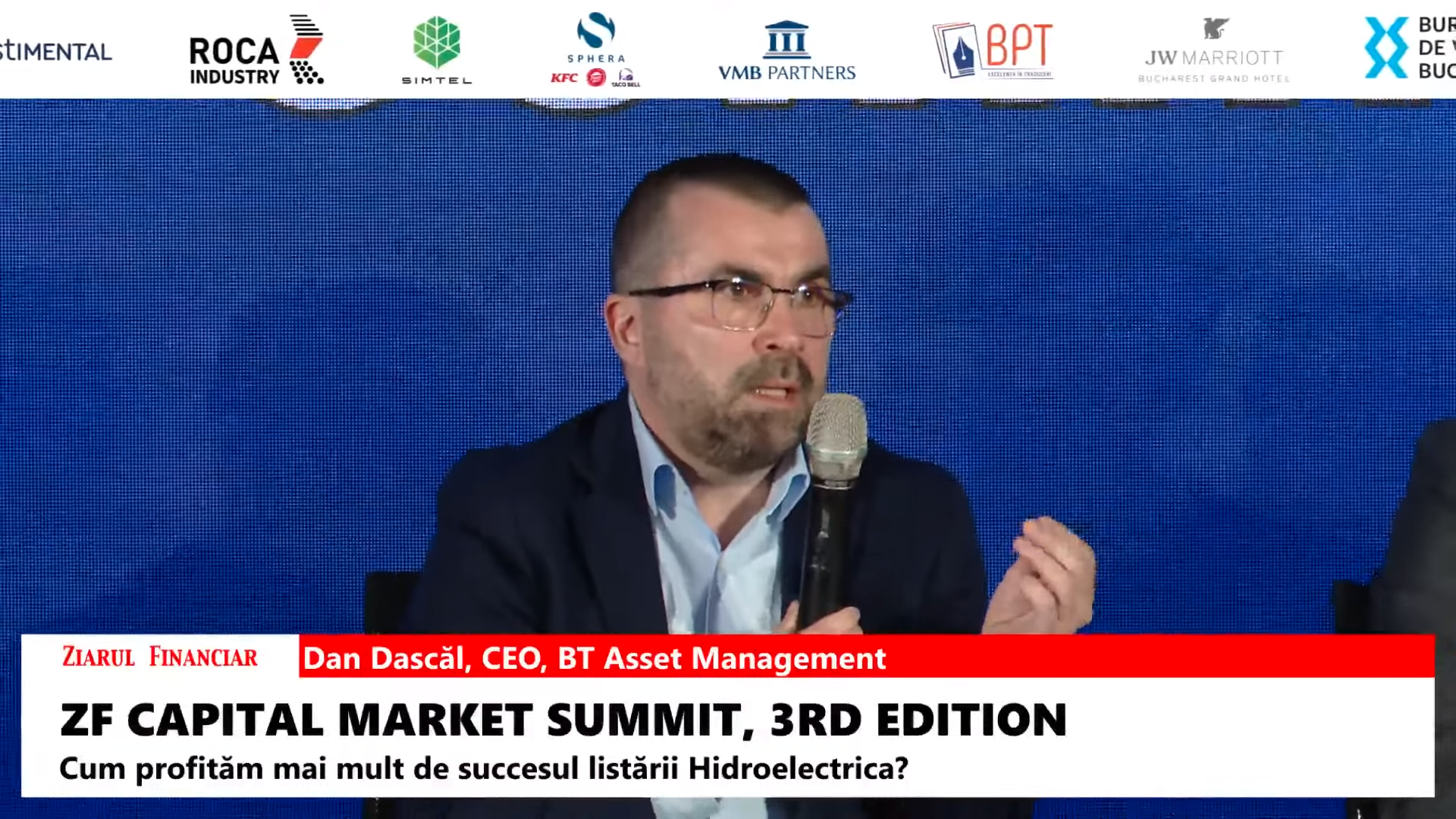 Dan Dascăl, CEO BT Asset Management: Ne-am dori ca lichiditatea să fie mai mare la bursă. Sperăm ca odată cu lansarea Contrapărţii Centrale să se rezolve problema lichidităţii la Bursa de Valori Bucureşti