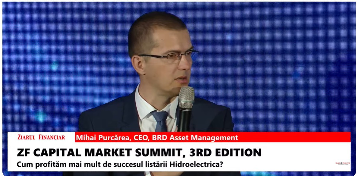 Mihai Purcărea, CEO BRD Asset Management: Trebuie să avem mai multe produse în care să investim local, altfel vom investi în afara României. E nevoie de mai multi investitori la bursă, dar nu doar din România 