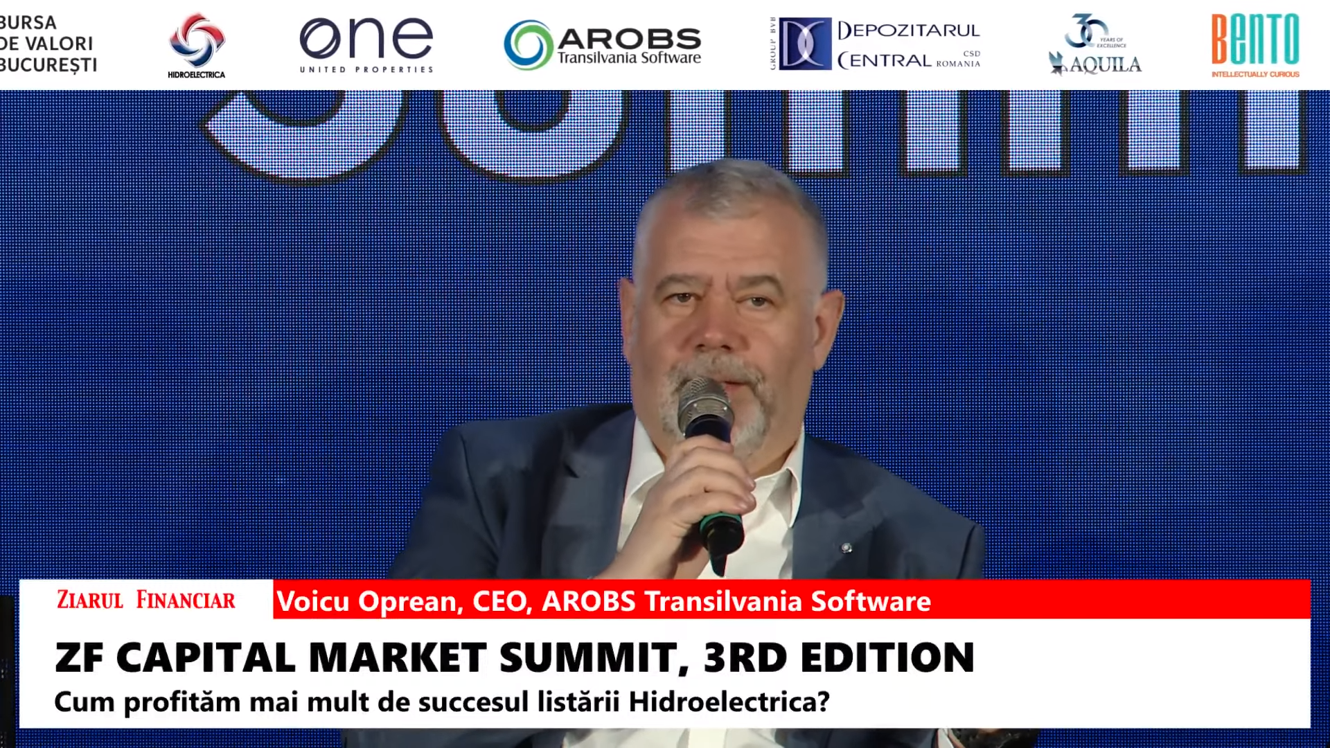 Voicu Oprean, CEO, AROBS Transilvania Software: Ne dorim o majoare de capital şi vrem să folosim banii pentru achiziţii, să integrăm firmele şi să le aducem la nivelul grupului. Această majorare ar trebui să fie undeva între 40 şi 50 de milioane de euro, rămâne să vedem dacă se poate face într-o singură etapă
