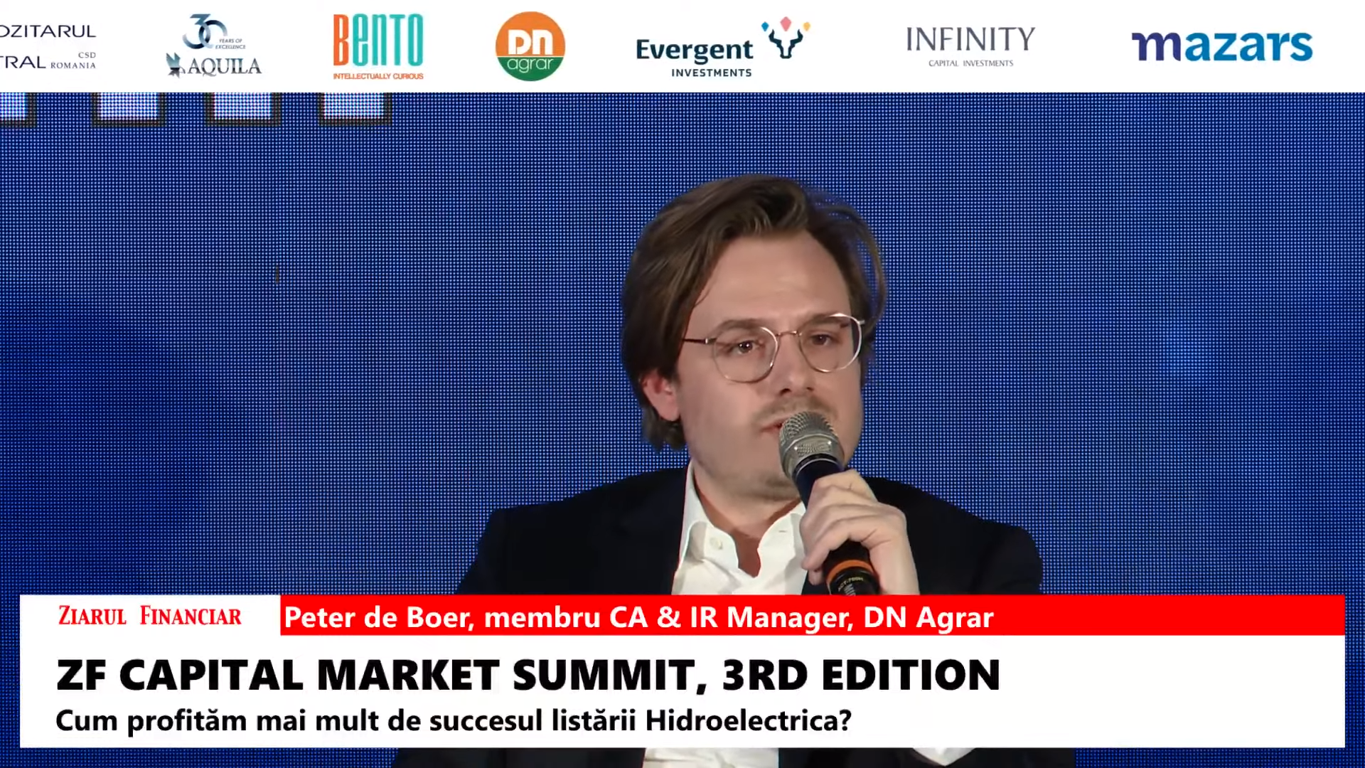 Peter de Boer, membru CA & IR Manager, DN Agrar: Nu ne gândim să trecem pe piaţa principală înainte de 2025. În acest moment compania noastră este prea mică, chiar dacă suntem foarte profesionişti