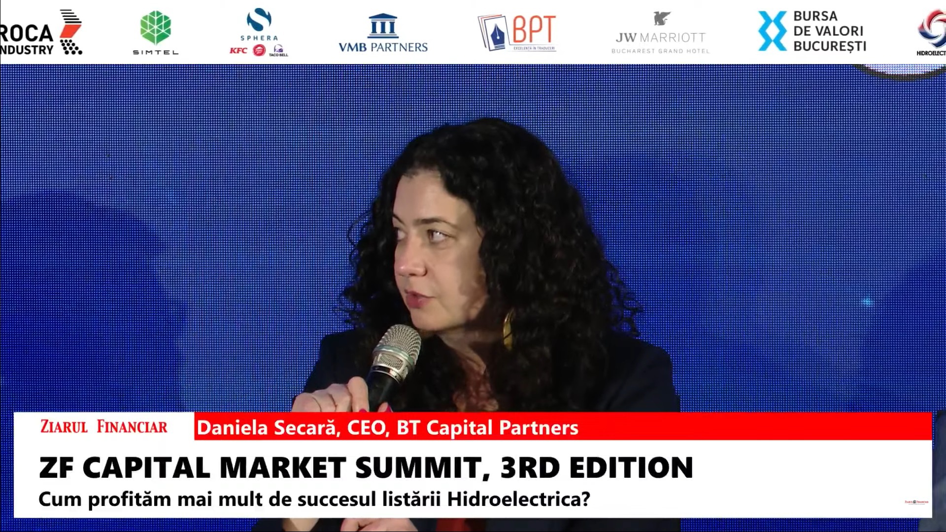 Daniela Secară, BT Capital Partners: Cred că includerea în indicii MSCI pentru pieţe emergente ar trebui să fie prioritatea principală pentru toţi stakeholderii pieţei de capital