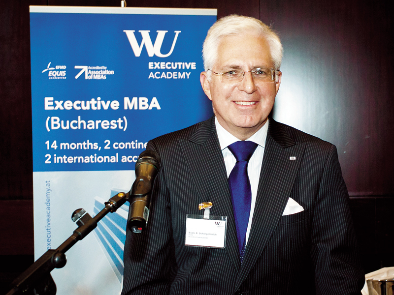 Bodo Schlegelmilch, WU Executive Academy: Studenţii care vin la MBA vor să aibă certitudinea că ceea ce învaţă merită banii