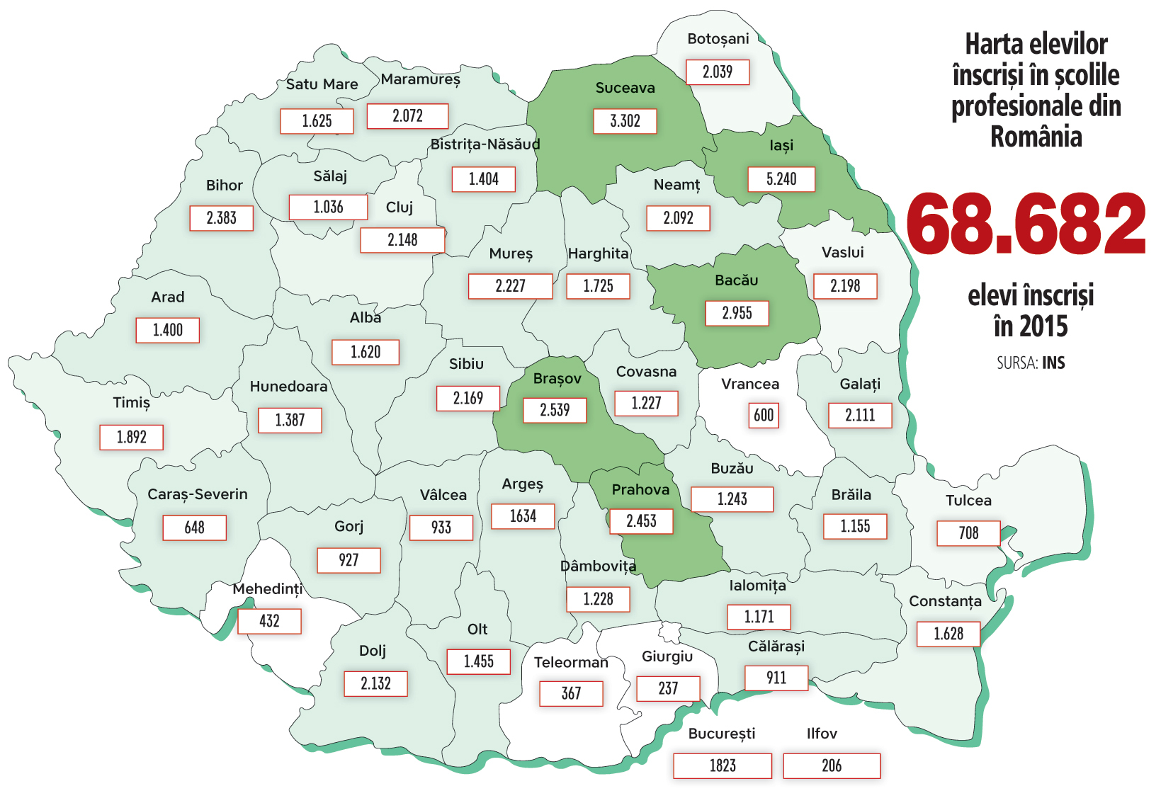 Harta elevilor din şcolile profesionale: Topul oraşelor din România care formează cei mai mulţi meseriaşi