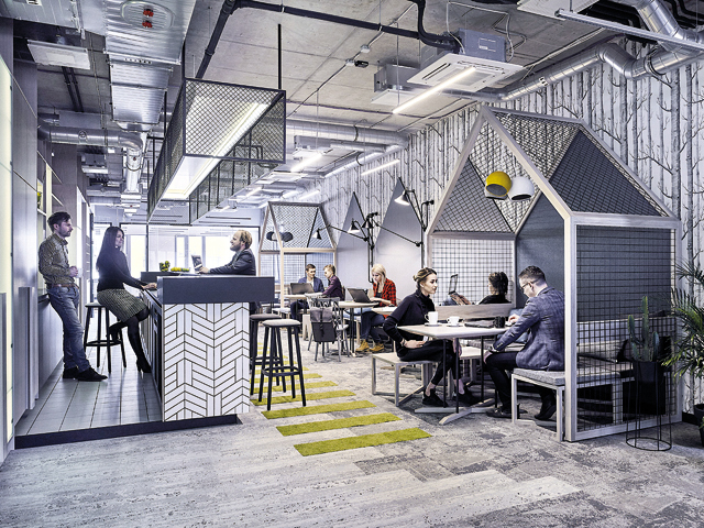 Spaţiile de co-working, noua metodă prin care dezvoltatorii încearcă să atenueze din „ura“ angajaţilor faţă de birourile open space