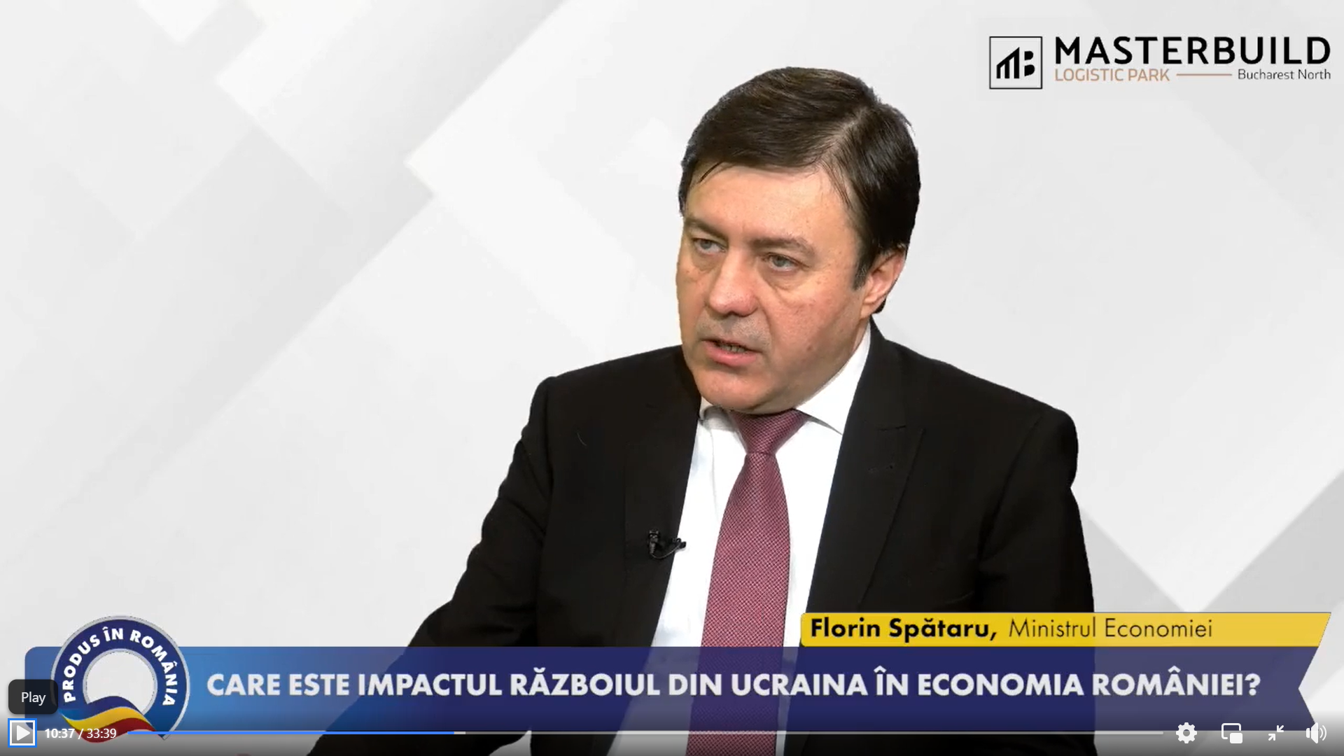 Florin Spătaru, ministrul economiei: discutăm măsuri precum şomajul tehnic sau kurzarbeit pentru companiile din România afectate de războiul din Ucraina