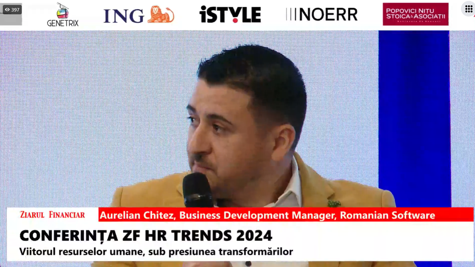 Aurelian Chitez, furnizorul de soluţii pentru resurse umane Romanian Software: industriile cu cel mai mare apetit pentru digitalizare şi automatizare în HR sunt industria producătoare, construcţiile şi farma