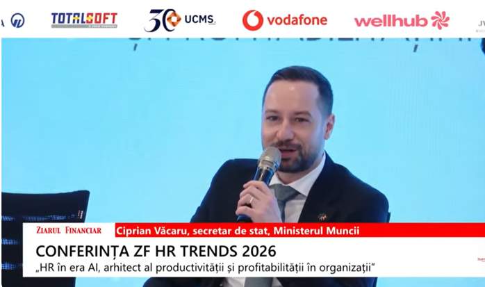Ciprian Văcaru, secretar de stat Ministerul Muncii: Sunt trei tendinţe pe piaţa muncii. Vedem deficit de competenţe în tot mai multe sectoare, îmbătrânirea persoanelor active şi integrarea dificilă a tinerilor în piaţa muncii, plus trecerea rapidă spre te