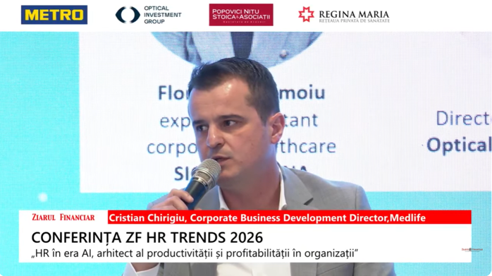 Cristian Chirigiu, MedLife: AI-ul creşte productivitatea în healthcare, fără să elimine locuri de muncă