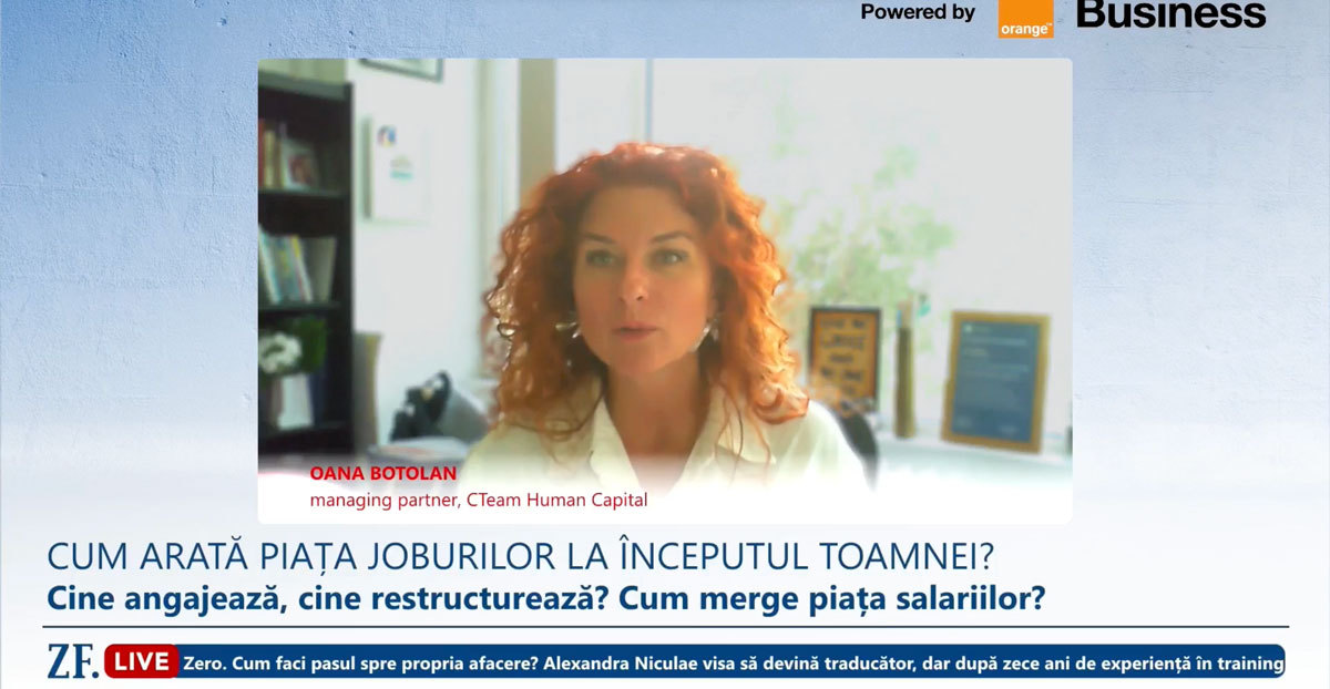 ZF Live. Oana Botolan, managing partner, CTeam Human...