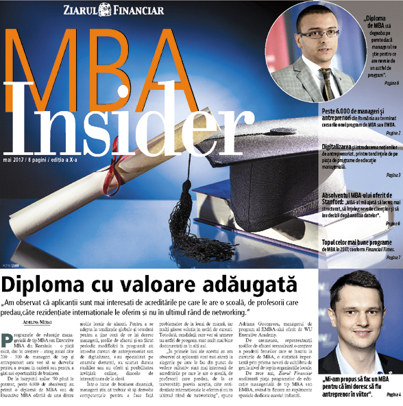 ZF MBA Insider. În loc de MBA, companiile le oferă directorilor-cheie cursuri de leadership
