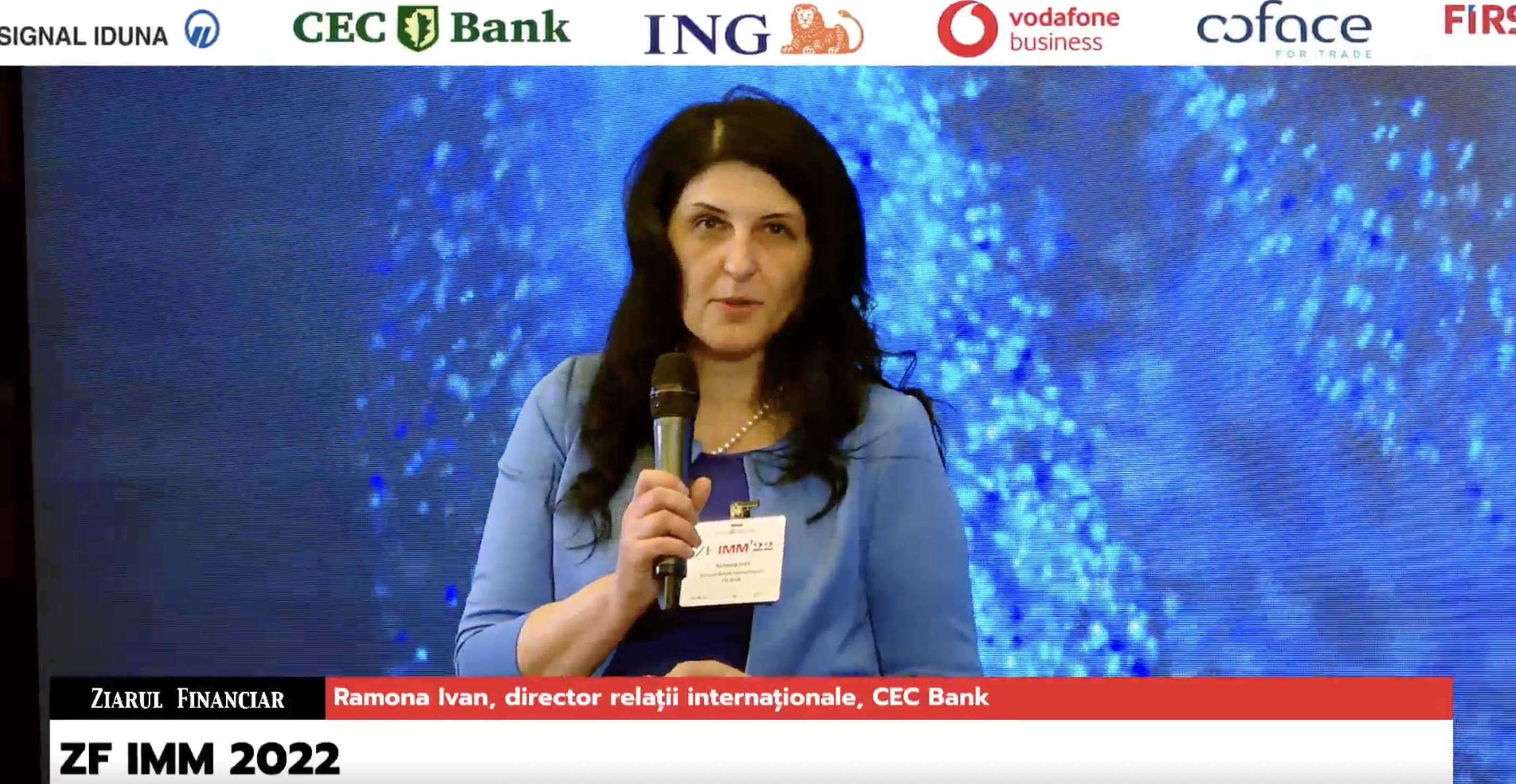 Ramona Ivan, director relaţii internaţionale, CEC Bank: Sunt multe programe guvernamentale de finanţare pentru IMM-uri care se lansează chiar zilele acestea