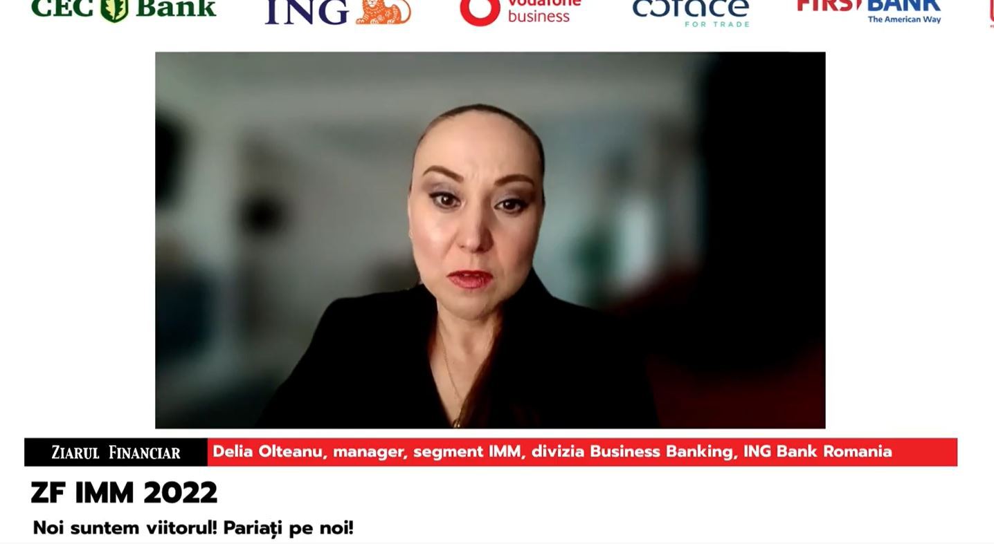 Delia Olteanu, Manager segment IMM, divizia Business Banking, ING Bank Romania: ING a investit până acum 2,5 mld. lei prin intermediul creditelor IMM Invest în mediul de afaceri