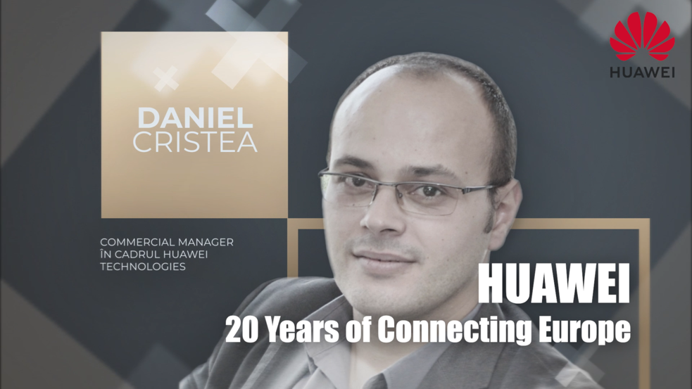 Daniel Cristea, commercial manager în cadrul Huawei Technologies:  „Ramuri precum învăţământul sau lucrul la distanţă au devenit un mod de viaţă, iar toate acestea au nevoie de o infrastructură telecom care să susţină un volum mare de date”
