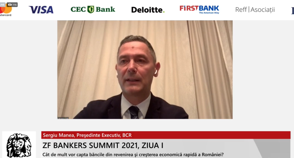 ZF Bankers 2021. Sergiu Manea, Preşedinte Executiv, BCR: Modul în care ne vom folosi de această oportunitate adusă de criză pentru a transforma economia şi a transforma societatea este critic