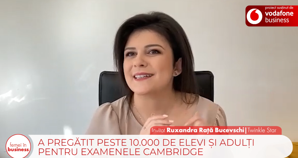 Proiect ZF/Vodafone. Femei în business. Ruxandra Raţă-Bucevschi, fondatoare, Twinkle Star: Nu am a avut o scădere extraordinar de mare din cauza pandemiei, însă planurile de dezvoltare au fost stagnate