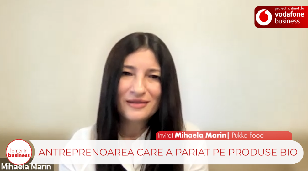 Proiect ZF/Vodafone. Femei în business. Mihaela Marin, proprietara Pukka Food: Una dintre cele mai mari provocări ale industriei este să explicăm de ce este o aşa diferenţă mare de preţ în România între produsele convenţionale şi cele ecologice