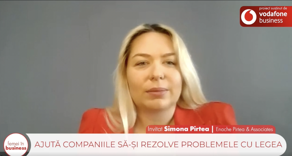 Proiect ZF/Vodafone: Femei în Business. Simona Pirtea, managing partner, Enache Pirtea & Associates: Mi-am ales profesia de avocat la 30 de ani, după o carieră militară