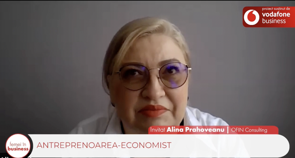 Proiect ZF/Vodafone. Femei în Business. Alina Prahoveanu, managing partner, OFIN Consulting: Cea mai mare eroare pe care am făcut-o în business a fost să nu-mi ascult intuiţia