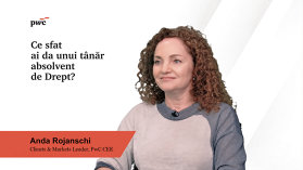 PwC, 35 de ani. Anda Rojanschi, clients & markets leader, PwC CEE: Cea mai mare tranzacţie la care am luat parte a fost cea prin care PPC a achiziţionat activele de distribuţie şi furnizare ale Enel. Pentru un avocat, este o responsabilitate foarte mare. Firma de audit şi consultanţă marchează 35 de ani de la intrarea pe piaţa din România