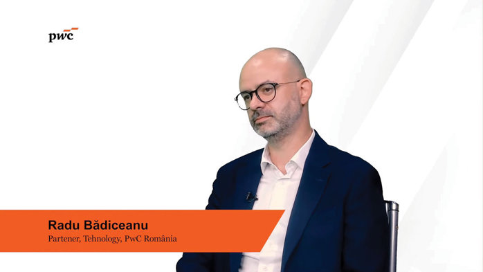 PwC 35 de ani în România. Radu Bădiceanu, partener: Este foarte clar că inteligenţa artificială ne va afecta. Cred că depinde de fiecare în parte viziunea pe care o are cu privire la AI, la tehnologie, la viteza schimbării. Noi avem foarte multe activităţi pe anumite proiecte pe care le putem livra mult mai repede decât o făceam înainte