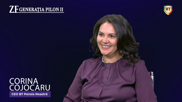 Emisiunea ZF Generaţia Pilon II: Corina Cojocaru, CEO BT Pensia Noastră: La retragere nu poţi primi mai puţin decât contribuţiile nete. Diferenţa vine din banii administratorului, nu din fond