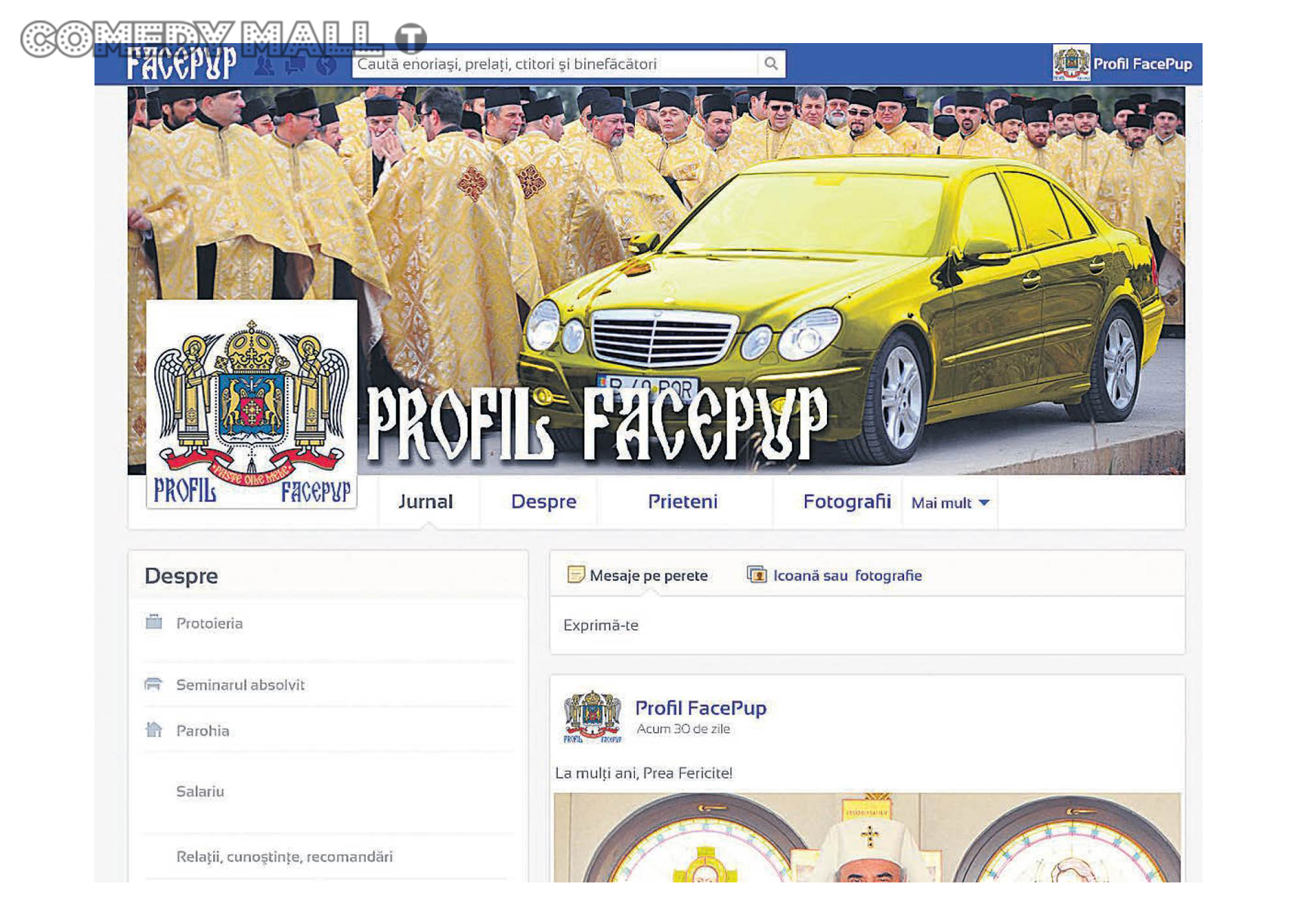 Biserica Ortodoxă îşi lansează propria reţea de socializare care se va numi Facepup!