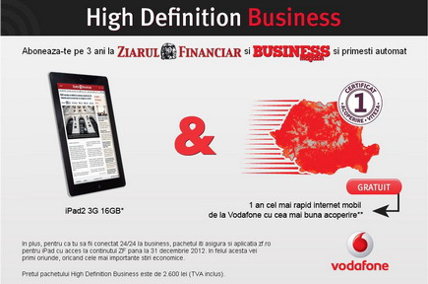 ZF şi BUSINESS Magazin lansează High Definition Business: pachetul complet de informaţie economică în print şi pe iPad 