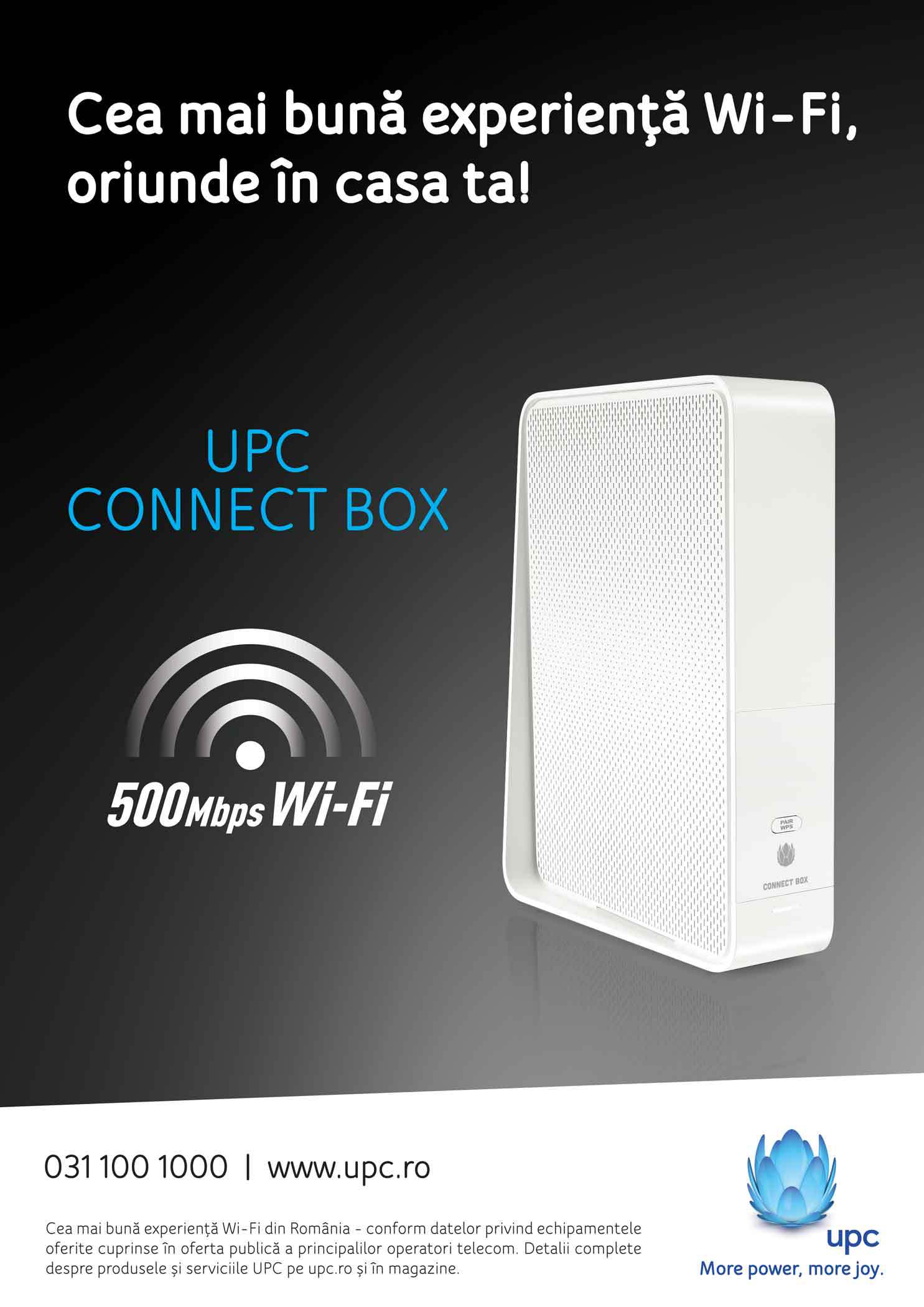Admirable Truce Groping P) UPC reinventează experienţa Wi-Fi prin lansarea modemului Connect Box