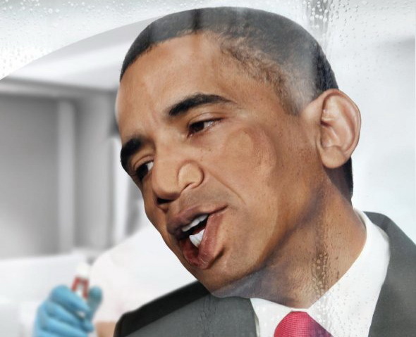 Cum a ajuns Obama să şteargă geamurile cu propria faţă