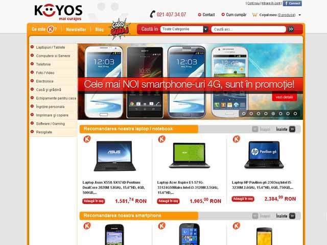 Koyos.ro va deschide magazine online şi în alte domenii şi va închiria platforma şi altor retaileri