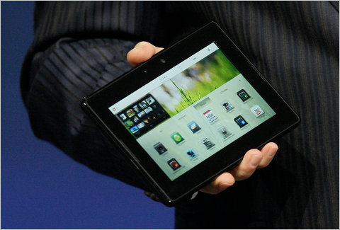 RIM plănuieşte două noi tablete Blackberry PlayBook pentru 2012