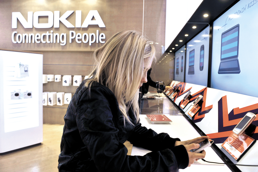 Acţiunile Nokia, la maximul ultimelor cinci luni
