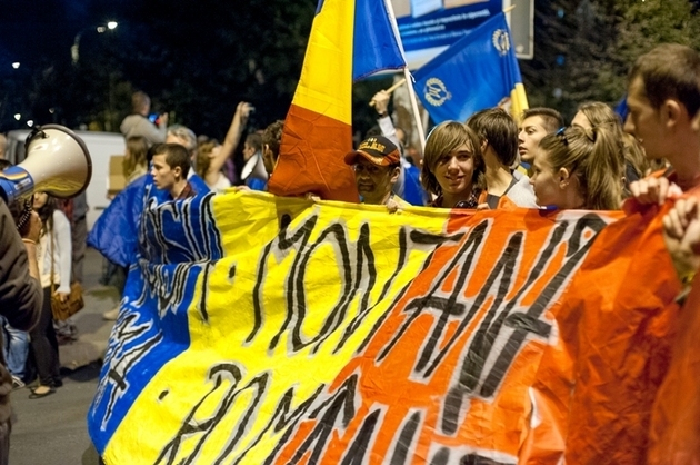 Protest şi marş la Iaşi faţă de proiectul minier Roşia Montană