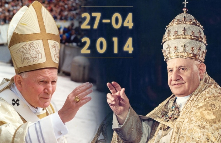 Câteva gânduri la canonizarea Papilor Ioan al XXIII-lea şi Ioan Paul al II-lea/ de Marius Vasileanu