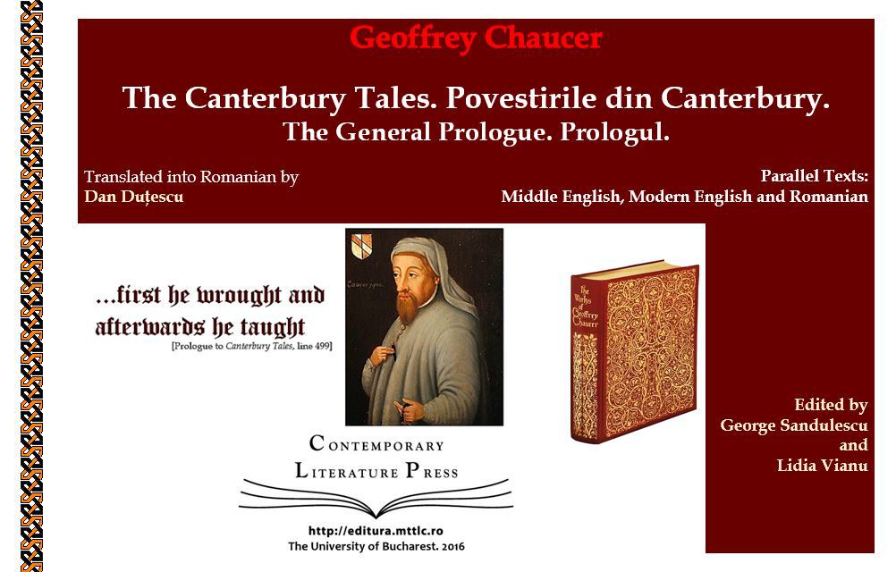 Povestirile din Canterbury/ de George Sandulescu şi Lidia Vianu