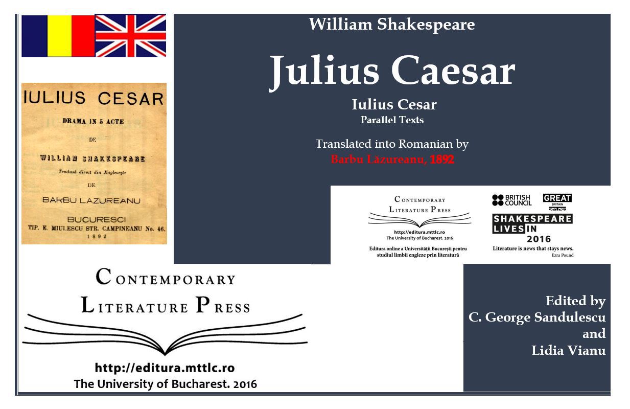 Un Julius Caesar din 1892/ de C. George Sandulescu şi Lidia Vianu