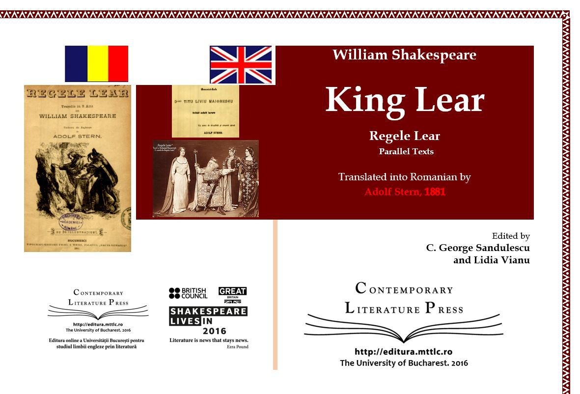 Regele Lear tradus în 1881/ de C. George Sandulescu şi Lidia Vianu