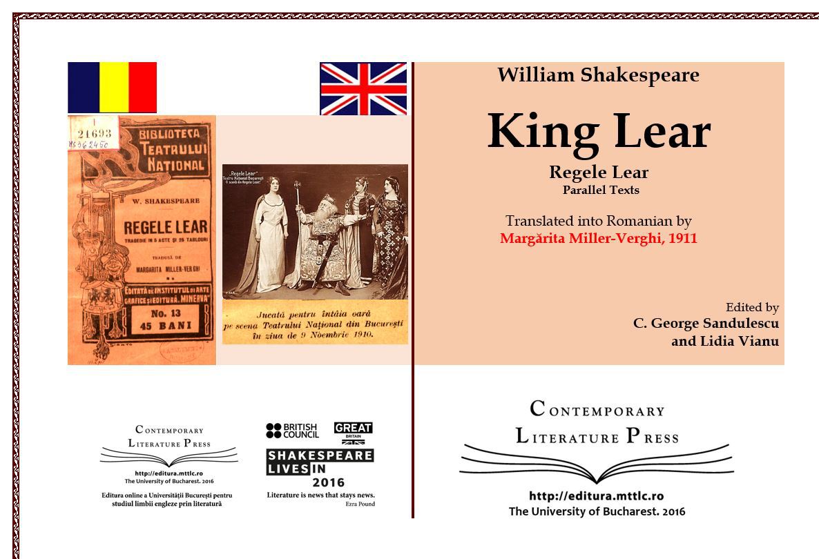 Regele Lear tradus în 1911/ de C. George Sandulescu şi Lidia Vianu
