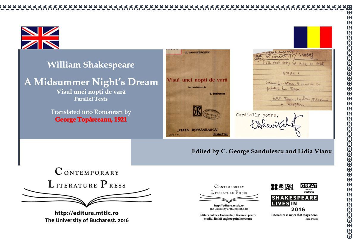 Visul unei nopţi de vară în traducerea lui Topârceanu/ de C. George Sandulescu şi Lidia Vianu