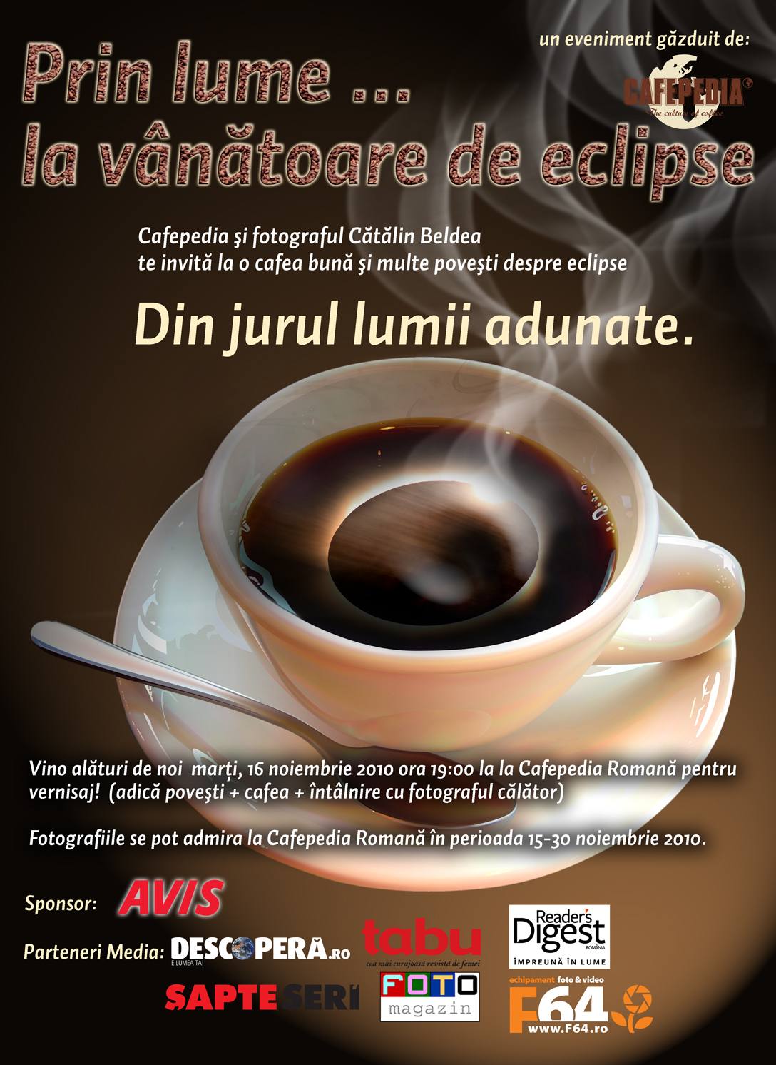Savoarea unică a cafelei cu eclipse/ de Lucian Vasilescu